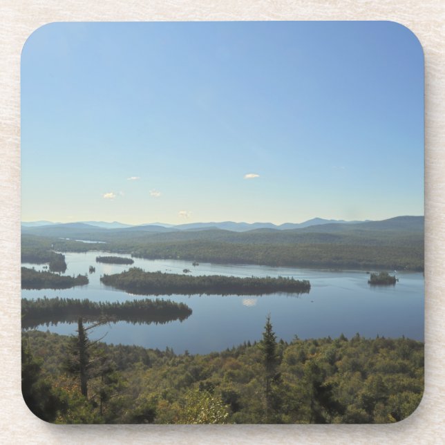 Dessous de verre bleus de liège de lac mountain (Devant)