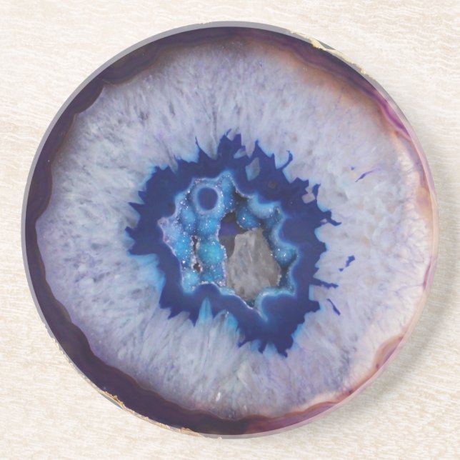 Dessous de verre bleus et blancs renversants (Devant)