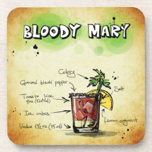 Dessous-de-verre Bloody Mary Bartender Drink Recette