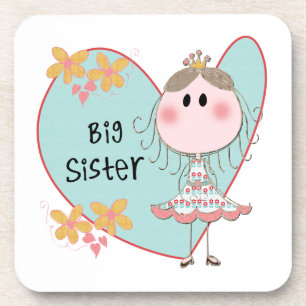 Dessous-de-verre Blue Heart Princess Big Sister