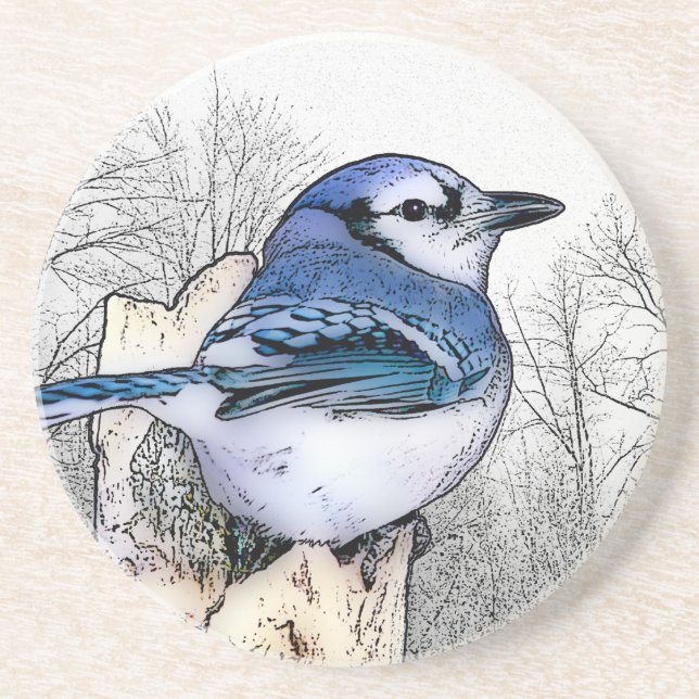 Dessous de verre Blue Jay (Devant)