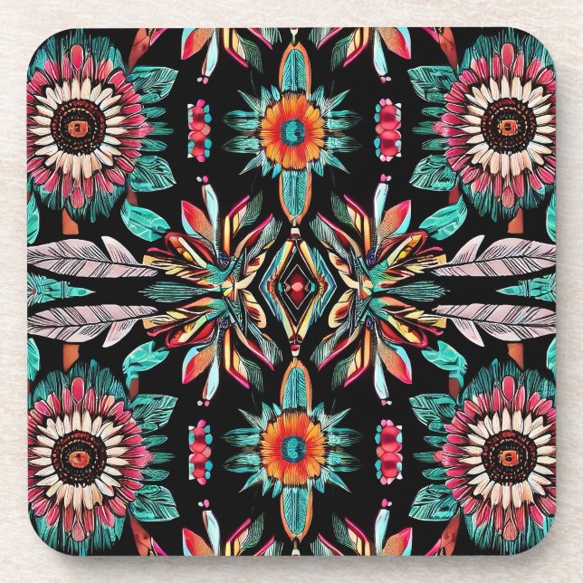 Dessous-de-verre Bohemain amérindien (Devant)