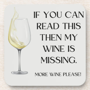 DESSOUS-DE-VERRE BOISSONS DE VIN FUNNY CADEAU