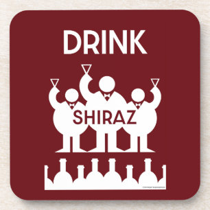Dessous-de-verre Boissons de vins de Shiraz