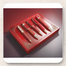 Boîte Cadeau Et Cinq Stylos À Ballpoint Uniques