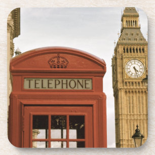 Dessous-de-verre Boîte téléphonique et tour de Big Ben