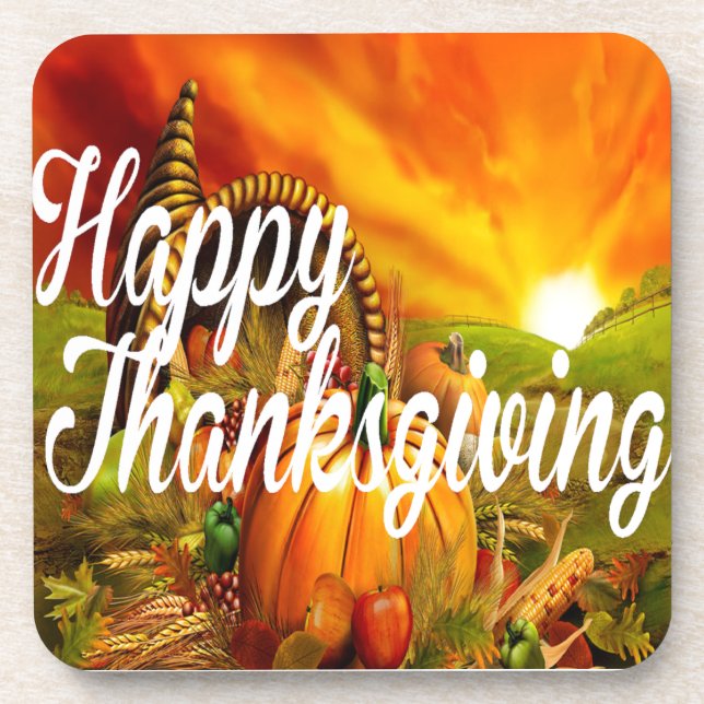 Dessous-de-verre Bon thanksgiving (Devant)