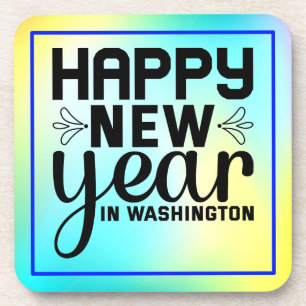 Dessous-de-verre Bonne année à Washington-54688