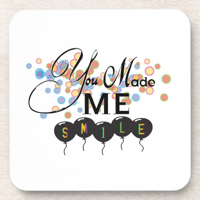 Dessous-de-verre Bonne citation avec ballons - Vous M'avez FAIT SOU (Devant)