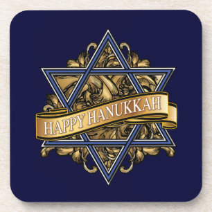 Dessous-de-verre Bonne Hanoukka Star de David