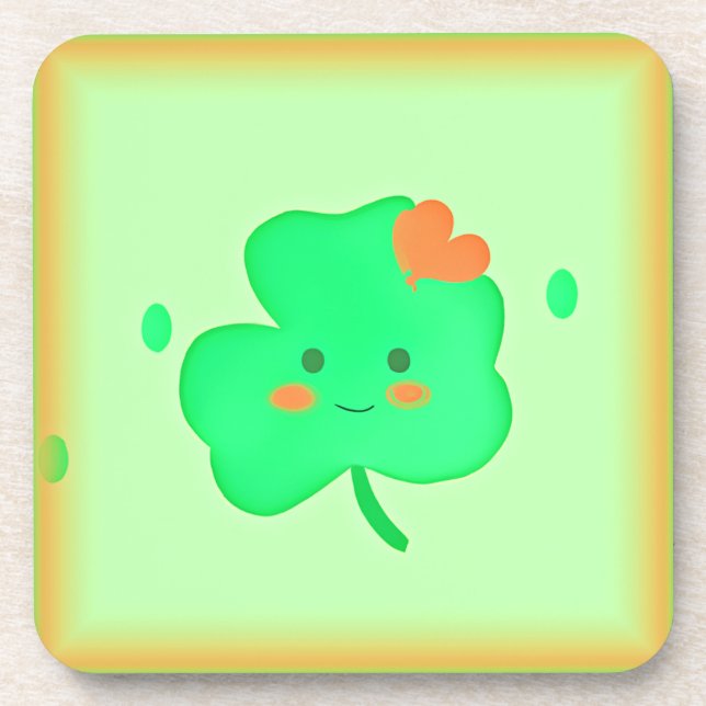 Dessous-de-verre Bonne Saint Patrick. Commandez dès maintenant  (Devant)