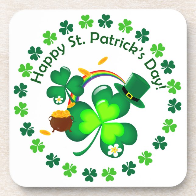 Dessous-de-verre Bonne Saint Patrick's Day (Devant)
