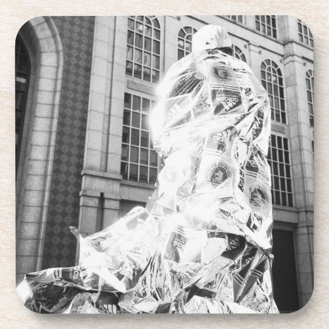 Dessous-de-verre Boston, MA USA, un coureur à Foil Boston Marathon (Devant)