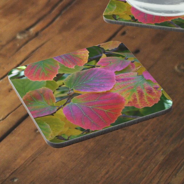 Dessous-de-verre Botanique Feuille aux sorcières colorées (In Situ)
