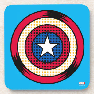 Dessous-de-verre Bouclier Demi-Teinte Captain America