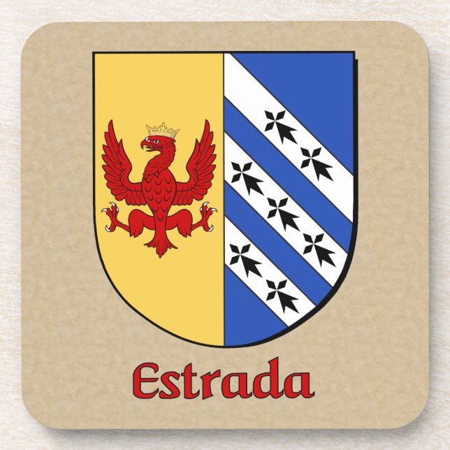 Dessous-de-verre Bouclier familial Estrada (Devant)