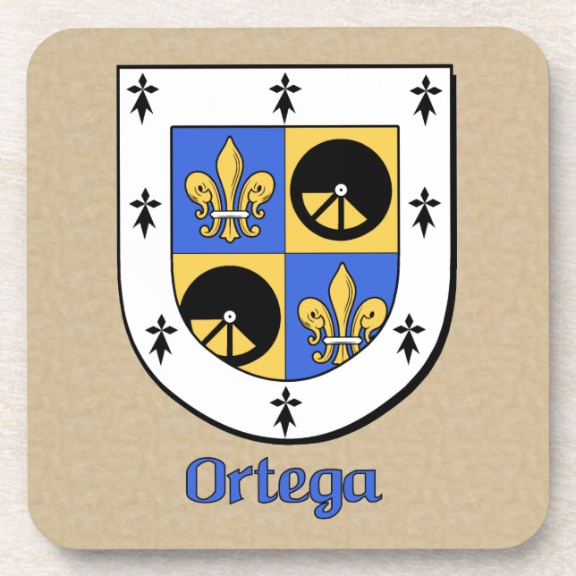 Dessous-de-verre Bouclier familial Ortega (Devant)