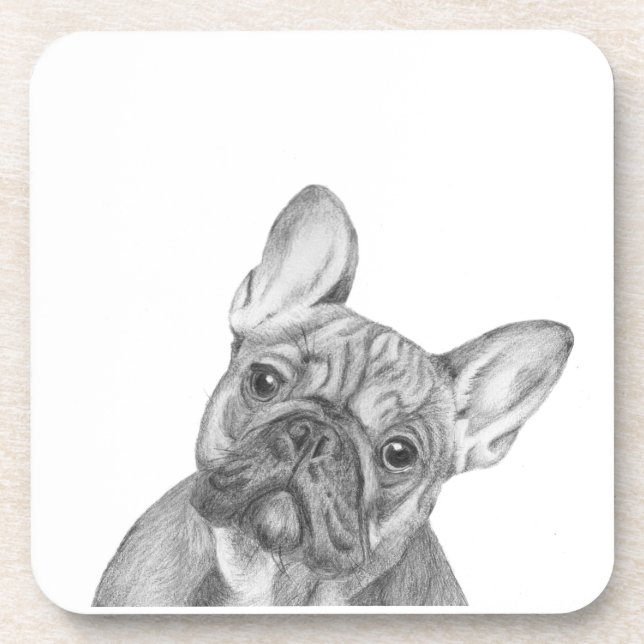 Dessous-de-verre Bouledogue français (Devant)