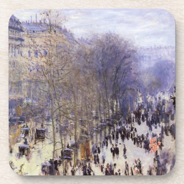 Dessous-de-verre Boulevard des Capucines par Claude Monet, Beaux-ar (Devant)