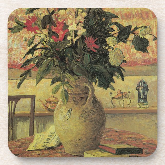 Dessous-de-verre Bouquet de fleurs à la fenêtre par Maxine Maufra (Devant)