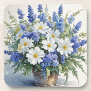 Dessous-de-verre Bouquet de fleurs Elégante aquarelle