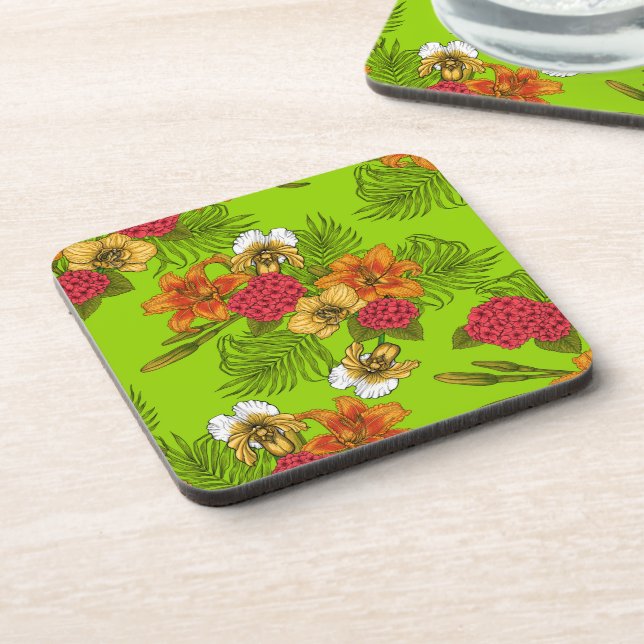 Dessous-de-verre Bouquet tropical (Côté gauche)