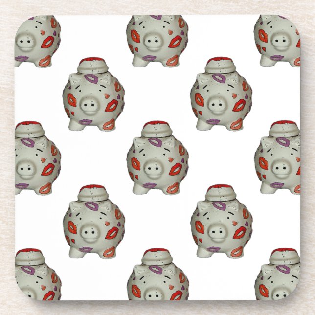 Dessous-de-verre Bouton à lèvres adorable (Devant)