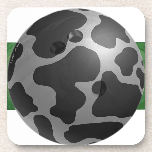 Dessous-de-verre Bowling Ball Cow Grey (Devant)