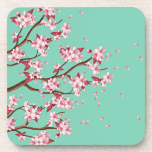Dessous-de-verre Branches de cerise en fleurs