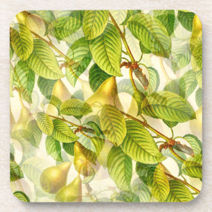 Dessous-de-verre Branches de poires et Motif de poires