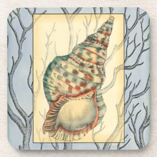 Dessous-de-verre Branches des coquillages et des arbres