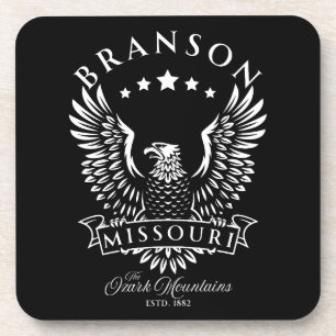 Dessous-de-verre Branson Montagnes Ozark Missouri Aigle Vintage