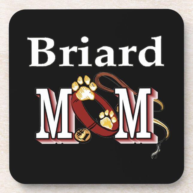 Dessous-de-verre Briard Dog MOM (Devant)
