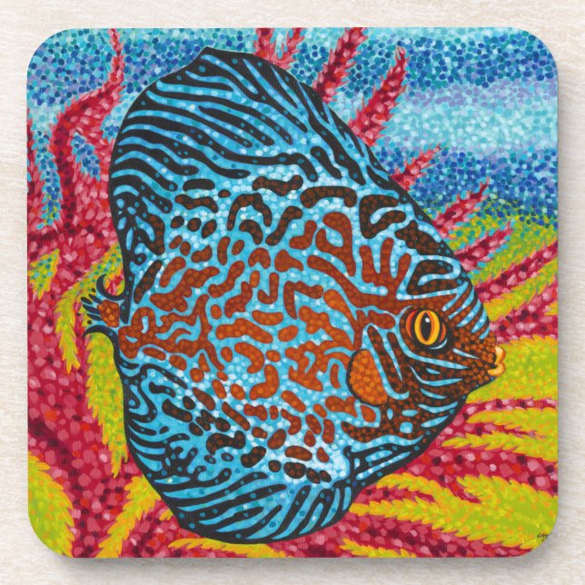 Dessous-de-verre Brillant poisson tropical II (Devant)