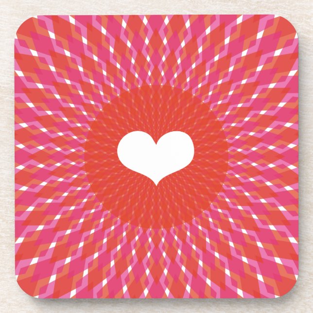 Dessous-de-verre Bruit de coeur de Valentine (Devant)