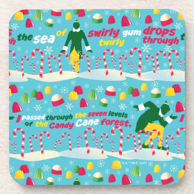 Dessous-de-verre Buddy le Motif Elf Candy (Devant)