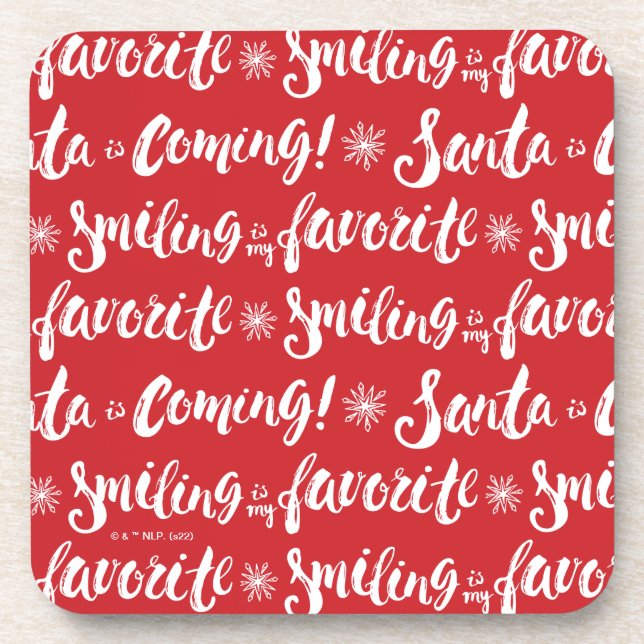 Dessous-de-verre Buddy l'Elfe | Sourire est mon Motif favori (Devant)