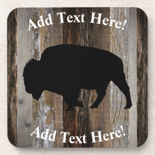 Dessous-de-verre Buffalo Bois Vintage Bois rustique