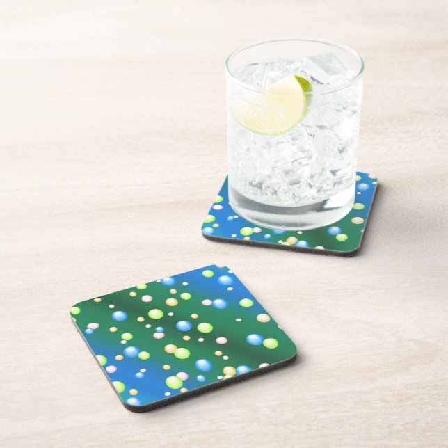 Dessous-de-verre Bulles pluvieuses (Côté Droit)