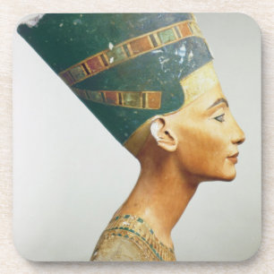 Dessous-de-verre Buste de la Reine Nefertiti, vue de côté, du studi