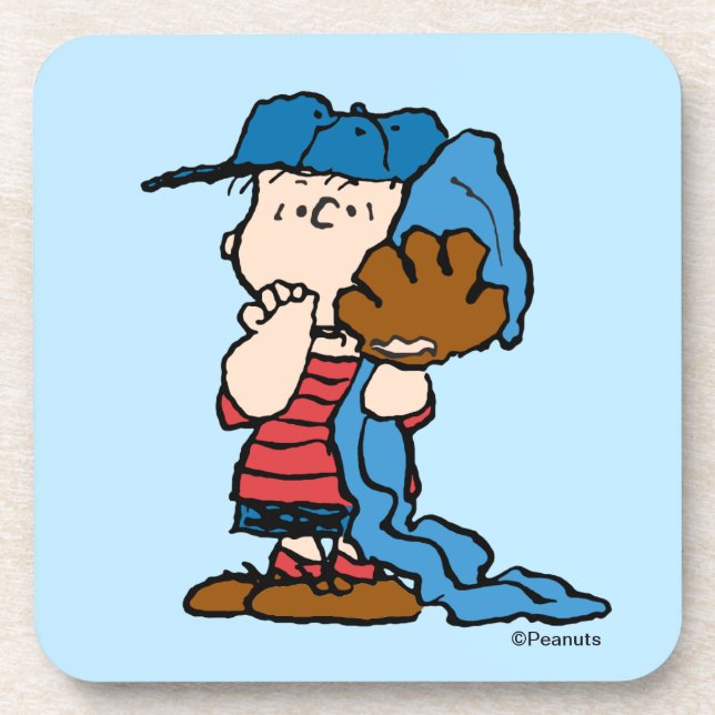 Dessous-de-verre cacahuètes | Linus Dans Son Engin De Baseball (Devant)