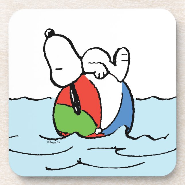 Dessous-de-verre cacahuètes | Snoopy Beach Ball Beach (Devant)