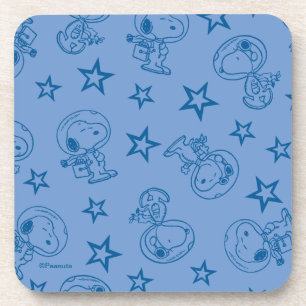 Dessous-de-verre cacahuètes   Snoopy Blue Space Astronaut Motif