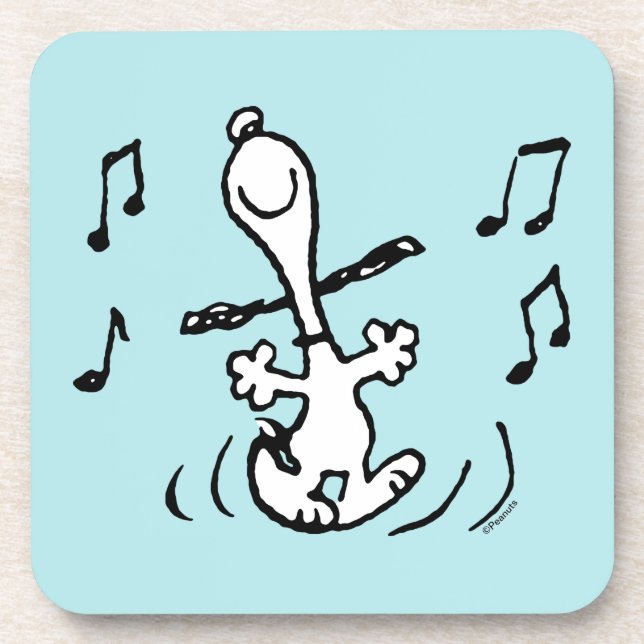 Dessous-de-verre cacahuètes | Snoopy Dancing (Devant)