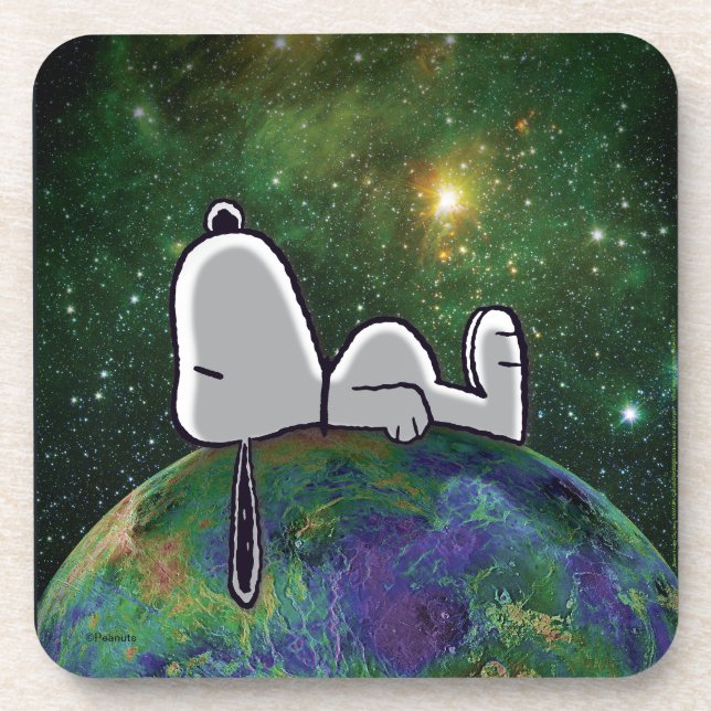 Dessous-de-verre cacahuètes | Snoopy Espacé (Devant)