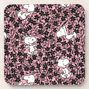 Dessous-de-verre cacahuètes   Snoopy Flower Vine Motif