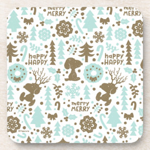 Dessous-de-verre cacahuètes   Snoopy Frosty Motif de Noël