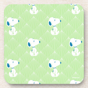 Dessous-de-verre cacahuètes   Snoopy Green Deco Dreams Motif