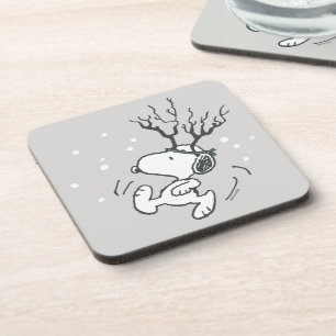 Dessous-de-verre cacahuètes   Snoopy Reindeer