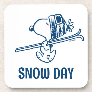 Dessous-de-verre cacahuètes Snoopy Ski Trip